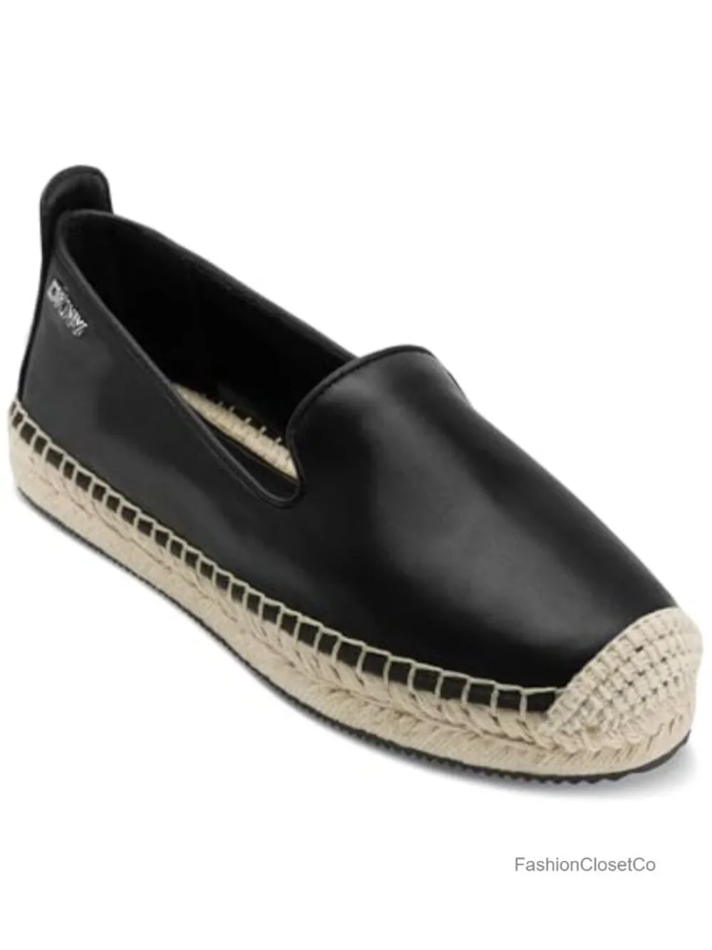 DKNY Womens Mallandra Espadrille Closed Toe Sandal Leather Lace-Up